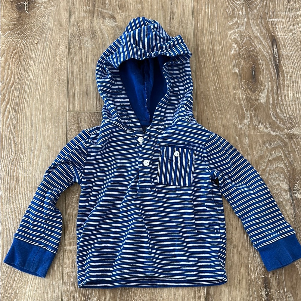 Striped Blue Kids Hoodie